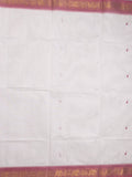 Kanchi cotton saree allover motifs and zari border with attached self-blouse