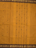 Kanchi cotton saree allover motifs and zari border with attached self-blouse
