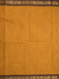 Kanchi cotton saree allover motifs and zari border with attached self-blouse