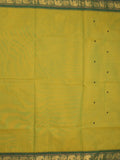 Kanchi cotton saree allover motifs and zari border with attached self-blouse