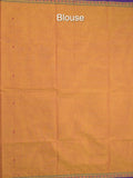 Kanchi cotton saree allover motifs and zari border with attached self-blouse