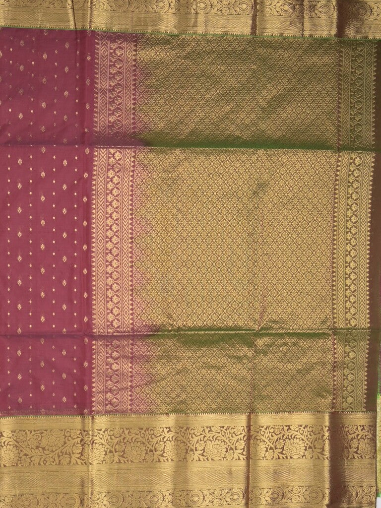 Seiko Raga zari-woven saree in red color with zari border and rich pallu & contrast blouse