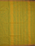 Kanchi cotton saree allover motifs and zari border with attached self-blouse