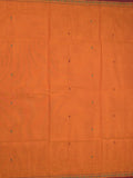 Kanchi cotton saree allover motifs and zari border with attached self-blouse