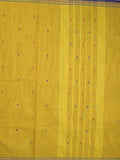 Kanchi cotton saree allover motifs and zari border with attached self-blouse