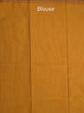 Kanchi cotton saree allover motifs and zari border with attached self-blouse