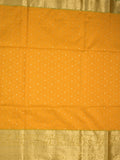 Seiko Raga zari-woven saree in yellow color with zari border and rich pallu & contrast blouse