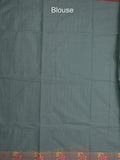 Kanchi cotton saree allover motifs and weaving border with attached self blouse