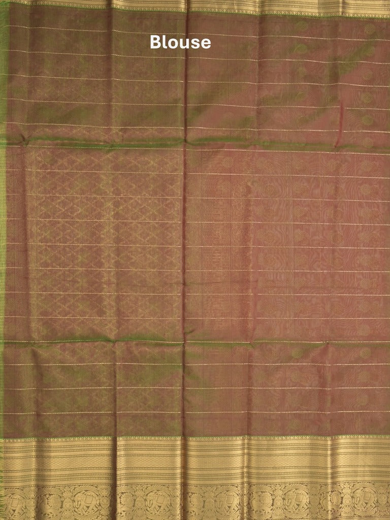 Seiko Raga zari-woven saree in maroon color with zari border and rich pallu & contrast blouse