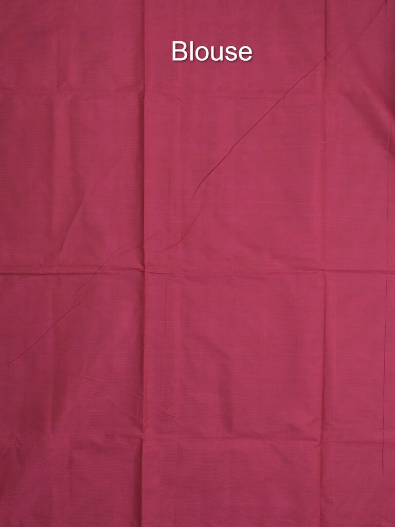 Kanchi cotton saree allover motifs and weaving border with attached self blouse