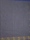 Kanchi cotton saree allover motifs and weaving border with attached self blouse