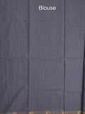 Kanchi cotton saree allover motifs and weaving border with attached self blouse