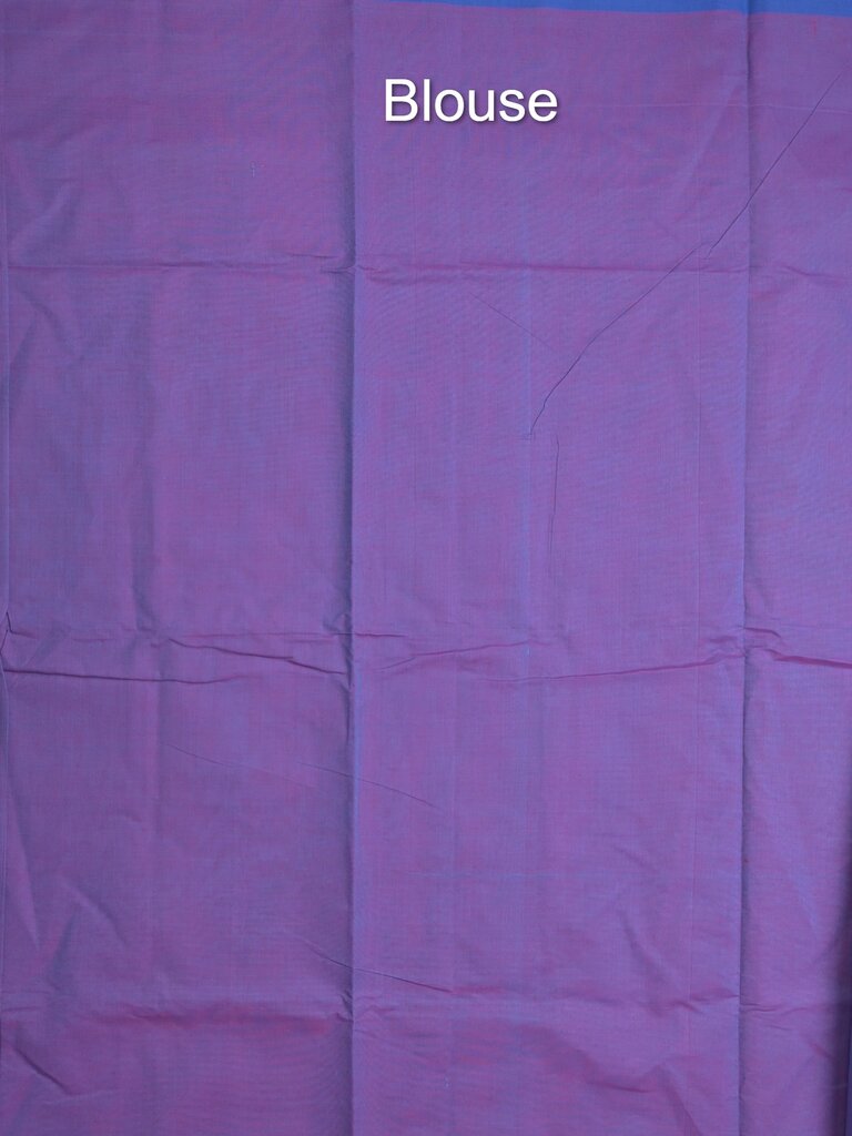 Kanchi cotton saree allover motifs and weaving border with attached self blouse