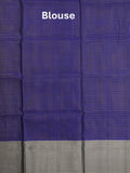 Uppada pattu saree olive green color allover zari motifs & long kaddi border with rich pallu and contrast plain blouse