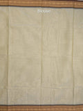 Kanchi cotton saree allover motifs with zari border with attached self blouse