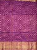 Seiko Raga zari-woven saree in purple color with zari border and rich pallu & contrast blouse