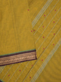 Kanchi cotton saree allover motifs with zari border with attached self blouse