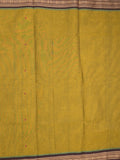 Kanchi cotton saree allover motifs with zari border with attached self blouse