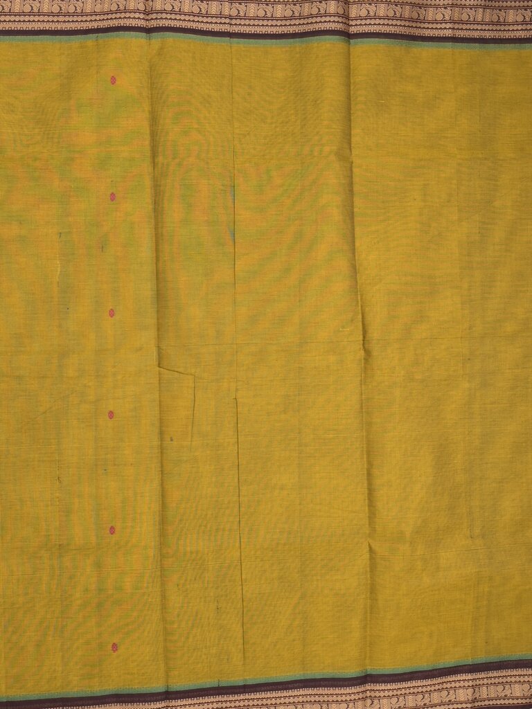 Kanchi cotton saree allover motifs with zari border with attached self blouse