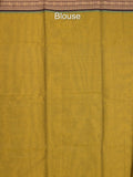 Kanchi cotton saree allover motifs with zari border with attached self blouse
