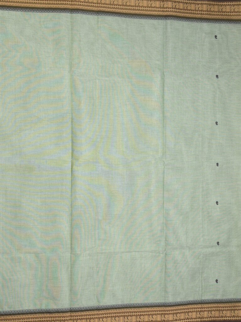 Kanchi cotton saree allover motifs with zari border with attached self blouse
