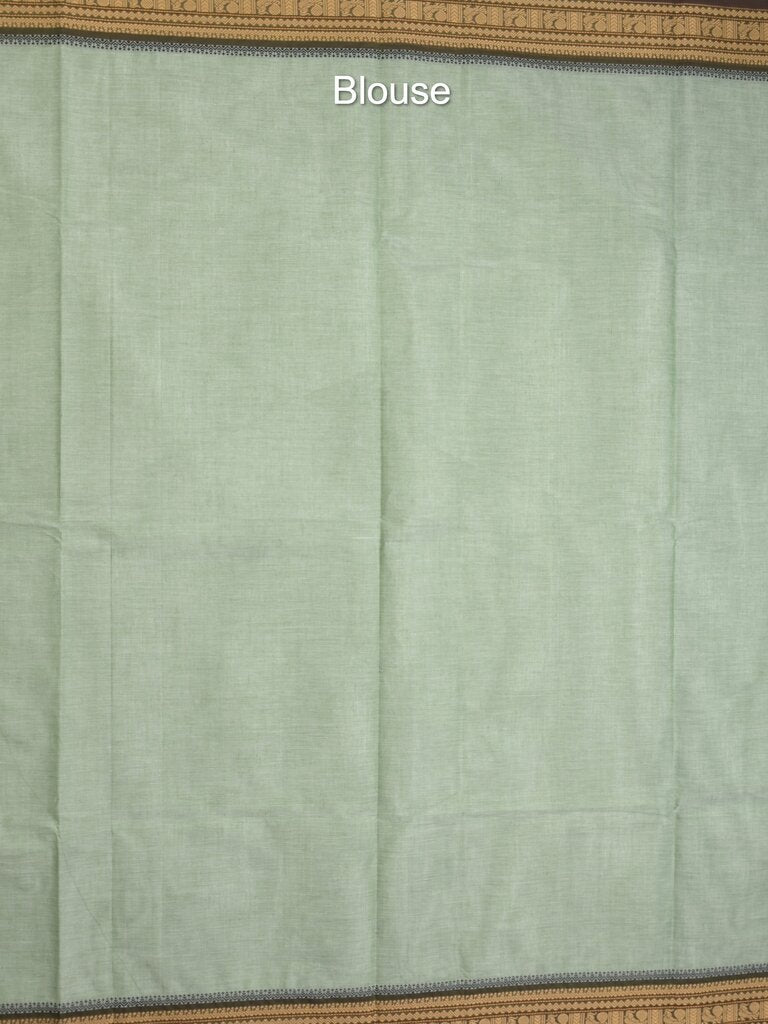Kanchi cotton saree allover motifs with zari border with attached self blouse