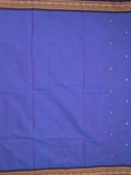 Kanchi cotton saree allover motifs with zari border with attached self blouse