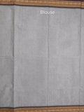 Kanchi cotton saree allover motifs with zari border with attached self blouse