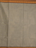 Kanchi cotton saree allover motifs with contrast border and attached self blouse