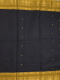 Kanchi cotton saree allover motifs with contrast border and attached self blouse