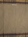 Kanchi cotton saree allover motifs with contrast border and attached self blouse
