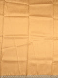Chanderi kora fancy saree golden yellow color allover zari motifs & zari embroidery border with zari pallu and plain blouse