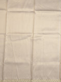 Chanderi kora fancy saree bluish grey color allover zari motifs & zari embroidery border with zari pallu and plain blouse