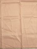 Chanderi kora fancy saree light peach color allover zari motifs & zari embroidery border with zari pallu and plain blouse