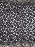 Raw mango fancy saree black color allover zari weaves & zari border with zari border and attached plain blouse
