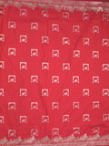 Raw mango fancy saree red color allover zari weaves & zari border with zari border and attached blouse