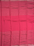 Dola silk fancy saree pink color allover zari weaves & small kaddi border with short pallu and running blouse