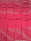 Dola silk fancy saree pink color allover zari weaves & small kaddi border with short pallu and running blouse