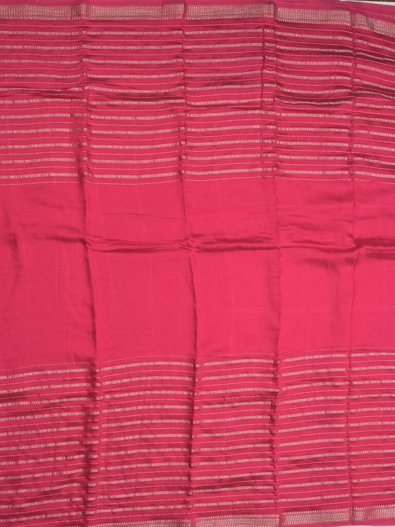 Dola silk fancy saree pink color allover zari weaves & small kaddi border with short pallu and running blouse