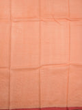 Pure tussar fancy saree peach color allover prints & small kaddi border with running pallu and attached plain blouse