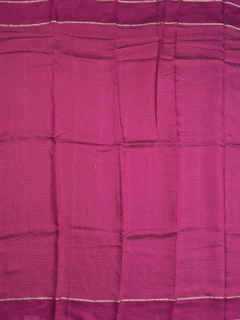 Dola silk fancy saree magenta color allover zari weaves & small kaddi border with short pallu and running blouse