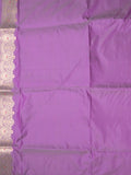 Banaras fancy saree lavender color allover zari weaves & zari border with rich pallu and plain blouse