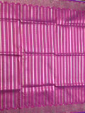 Banaras fancy saree purple color allover zari weaves & zari border with rich pallu and plain blouse