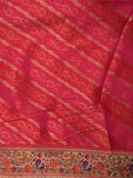 Chickenkari georgette saree cream color allover chickenkari work & paithani border with rich pallu and contrast blouse