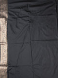 Banaras fancy saree black color allover zari weaves & zari border with rich pallu and plain blouse