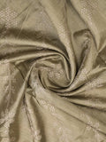 Tussar fancy saree light olive green color allover prints & printed border with printed pallu and contrast printed blouse