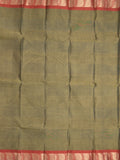 Dhaka cotton saree snuff color allover plain & small border with contrast pallu and attached plain blouse