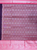 Mangalagiri fancy saree dark wine color allover zari motives & zari border with rich pallu and contrast plain blouse