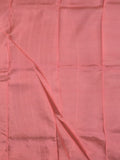 Mangalagiri fancy saree navy blue color allover zari stripes with contrast pallu and contrast plain blouse