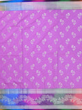 Banaras fancy saree lavender color allover zari weaves & zari border with rich pallu and attached blouse